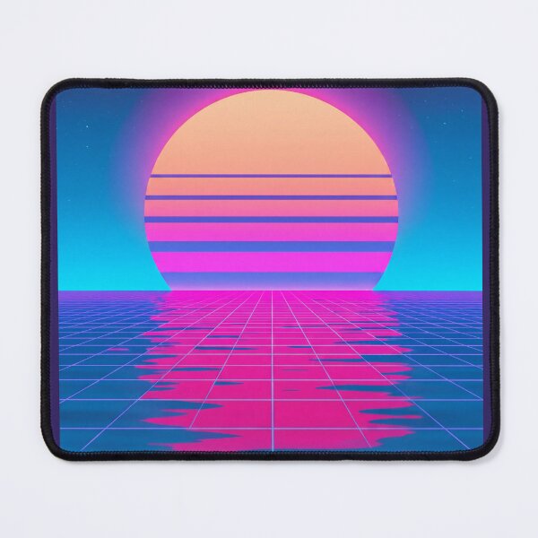 Item preview, PLAY Vaporwave Poster – Retro 80s Neon Sunset Grid with Ocean Mirror designed and sold by NeonArcadeForge.