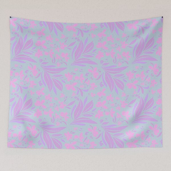 Item preview, Pastel Pink Sakura and Orchid Spring Garden Pattern designed and sold by AneissPiaf.