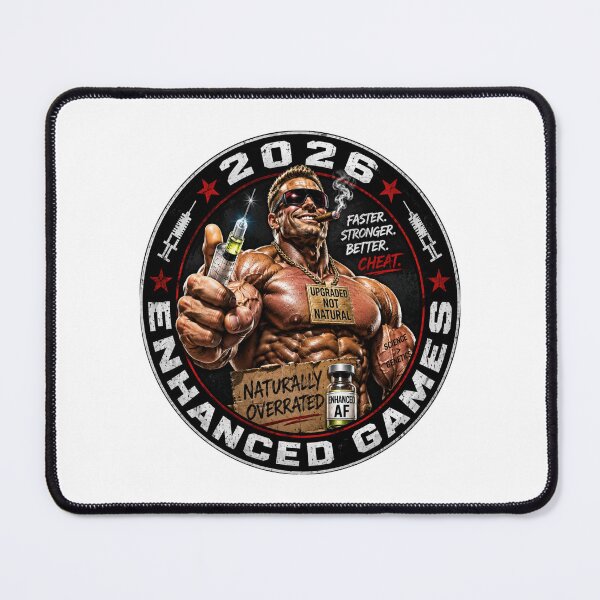 Item preview, Enhanced Games 2026 Officially Unofficial Logo | Peak Human Performance Parody designed and sold by Ignorant-Artist.