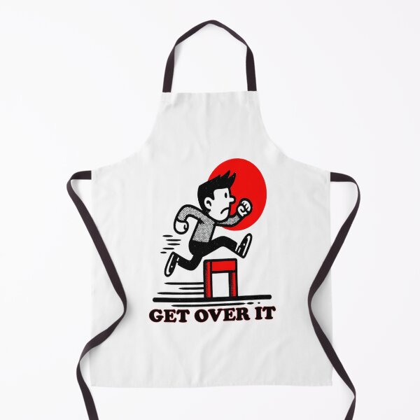 Item preview, Get Over It Hurdler Logo | Savage Motivation Dark Humor Design designed and sold by Ignorant-Artist.