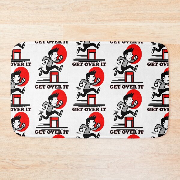 Item preview, Get Over It Hurdler Logo | Savage Motivation Dark Humor Design designed and sold by Ignorant-Artist.