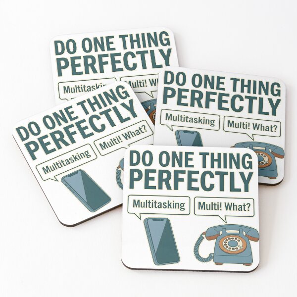 Item preview, Do One Thing Perfectly – Funny Retro Phone vs Smartphone Tee designed and sold by hamfindik.