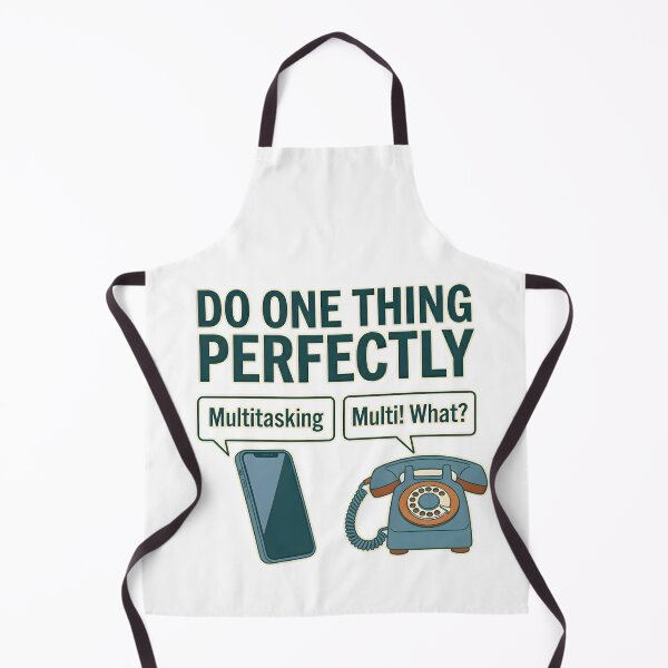 Item preview, Do One Thing Perfectly – Funny Retro Phone vs Smartphone Tee designed and sold by hamfindik.