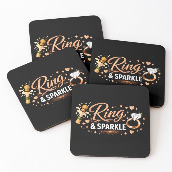 Item preview, Ring and Sparkle - Champagne Gold Engagement Design designed and sold by PicParadiz.