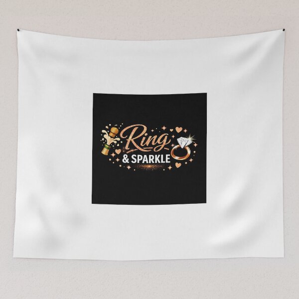 Item preview, Ring and Sparkle - Champagne Gold Engagement Design designed and sold by PicParadiz.