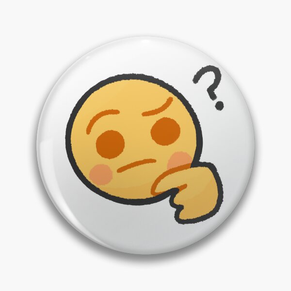 Item preview, Cute Thinking Emoji Confused Sticker Doodle designed and sold by B.A Design.