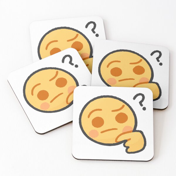 Item preview, Cute Thinking Emoji Confused Sticker Doodle designed and sold by B.A Design.