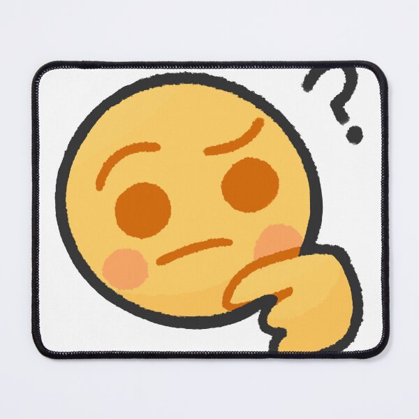 Item preview, Cute Thinking Emoji Confused Sticker Doodle designed and sold by B.A Design.