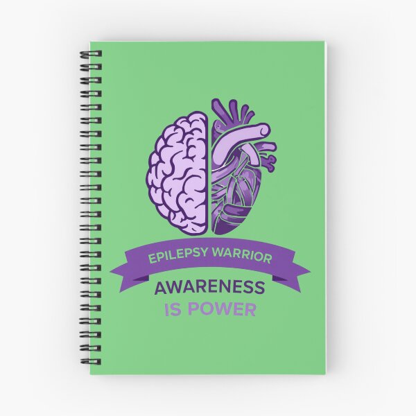 Item preview, Epilepsy Warrior - Awareness is Power Purple Ribbon Brain designed and sold by Mind-Echo.