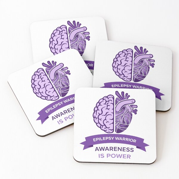 Item preview, Epilepsy Warrior - Awareness is Power Purple Ribbon Brain designed and sold by Mind-Echo.