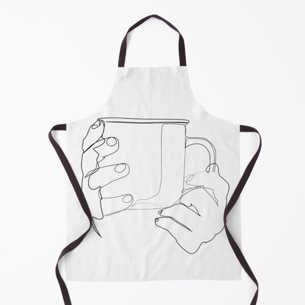 Item preview, Hands Holding A Coffee Mug - Silhouette Drawing designed and sold by The-SilentPlace.