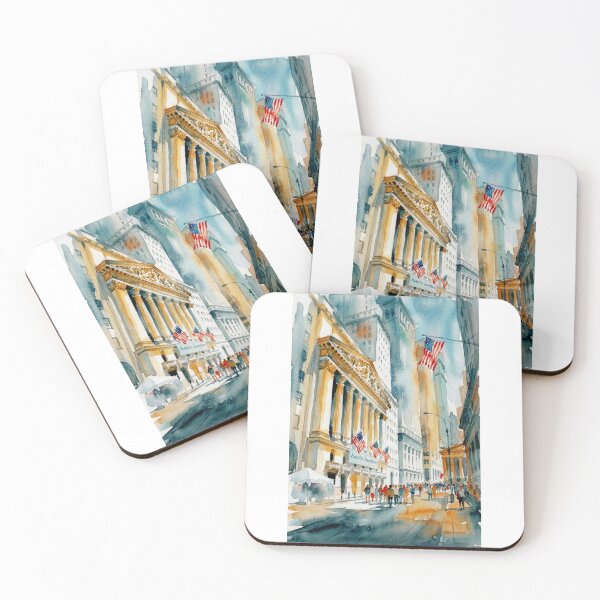 Item preview, Wall Street Watercolor designed and sold by caracatita75.