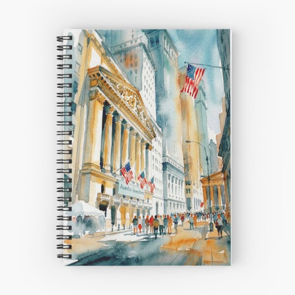 Item preview, Wall Street Watercolor designed and sold by caracatita75.