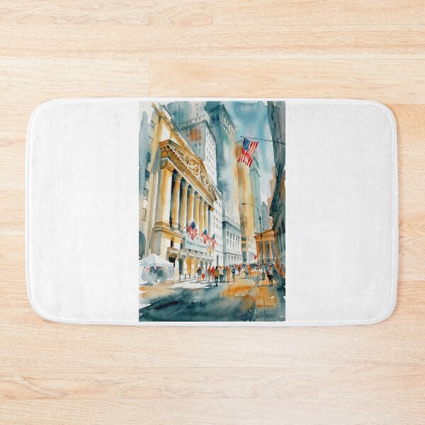 Item preview, Wall Street Watercolor designed and sold by caracatita75.