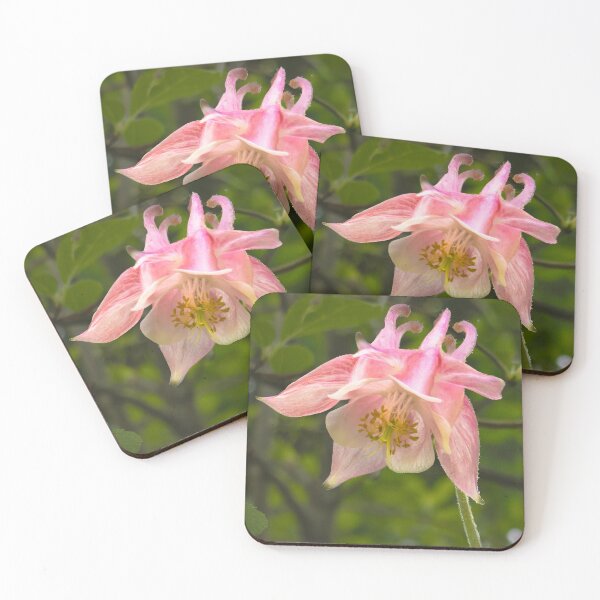 Item preview, Whispered in Pink — Columbine Flower in Nature designed and sold by Susarellis.