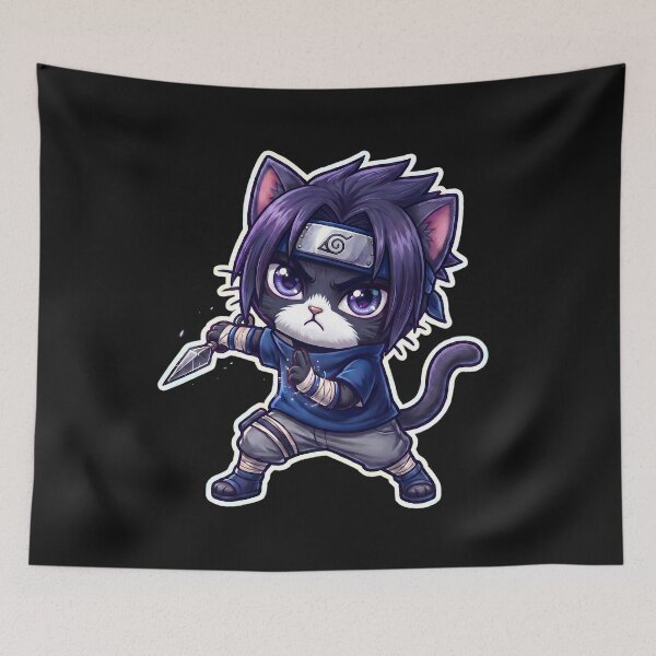 Artikelvorschau, Sasuke Kawaii Cat Cosplay Parodie entworfen und verkauft von CuteKats.