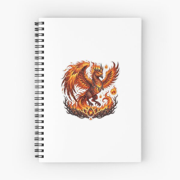 Item preview, Flaming Phoenix  designed and sold by Homelesssquid's Stickers & More.