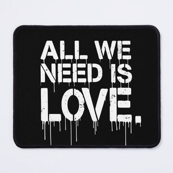Item preview, All We Need Is Love - Stencil Graffiti designed and sold by LIF3 IS A DREAM.