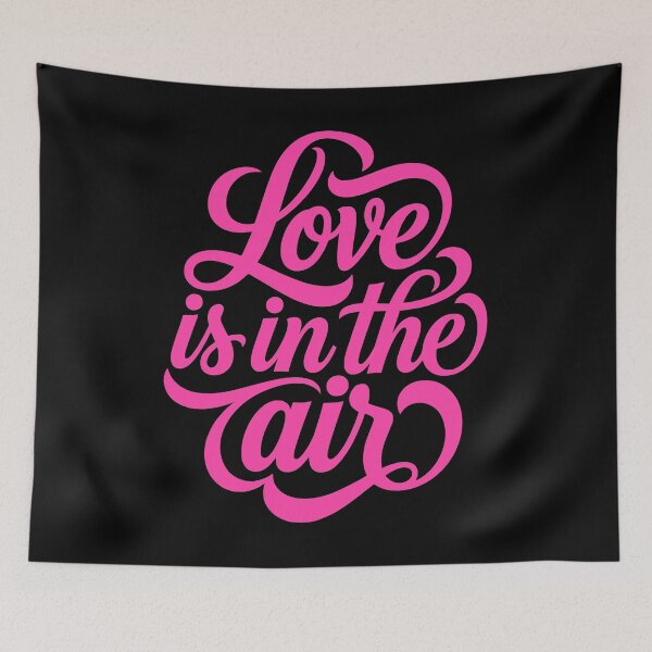 Item preview, Love is in the Air Romantic Script Design designed and sold by AntiqueImages.