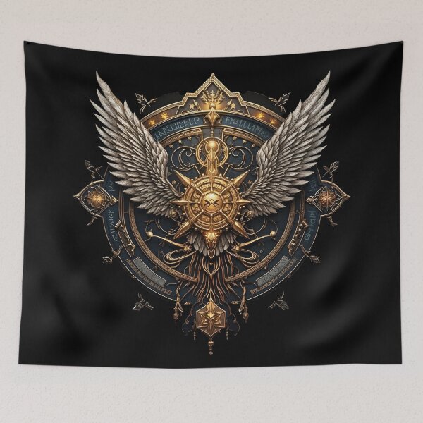 Item preview, The Golden Compass of Destiny and the Wings of Eternity designed and sold by KunstGeist.