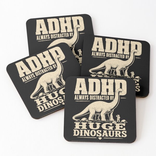 Item preview, ADHD Always Distracted By Huge Dinosaurs Funny Dino Humor designed and sold by FreshVibe Prints.