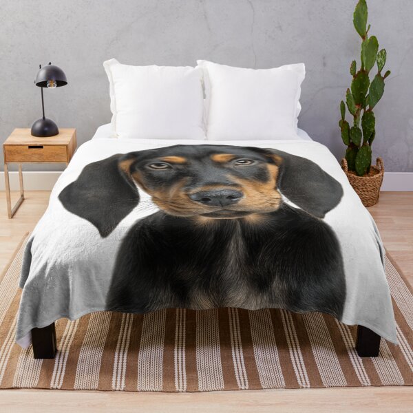 Item preview, Adorable Black and Tan Coonhound puppy for Cute Coonhound puppy lovers designed and sold by LazyOwlStore.