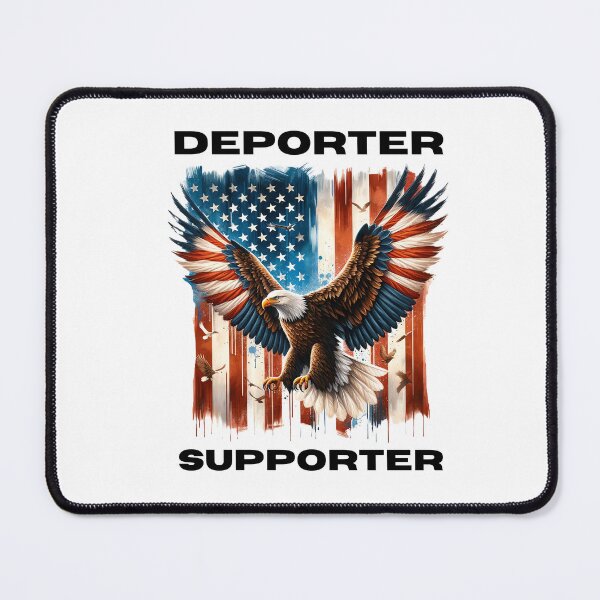 Item preview, Deporter Supporter - American Eagle and American Flag designed and sold by WigOutlet.