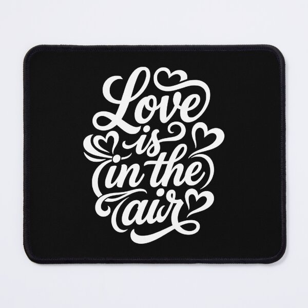 Item preview, Love Is In The Air Romantic Script Hearts designed and sold by AntiqueImages.