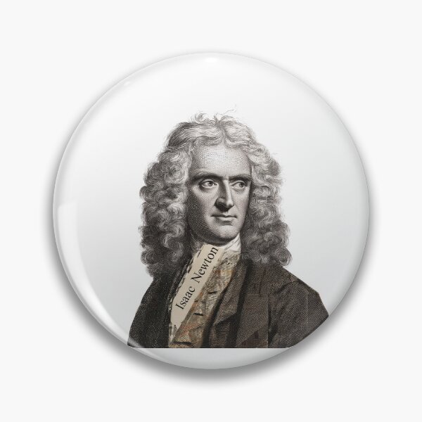 Item preview, Isaac Newton – Science Collage Portrait Art Print | Physics Gravity Mathematics Poster designed and sold by OzzFrequency.