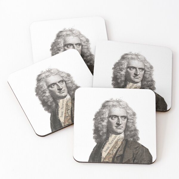Item preview, Isaac Newton – Science Collage Portrait Art Print | Physics Gravity Mathematics Poster designed and sold by OzzFrequency.