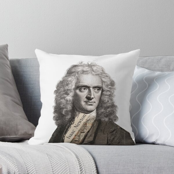 Item preview, Isaac Newton – Science Collage Portrait Art Print | Physics Gravity Mathematics Poster designed and sold by OzzFrequency.