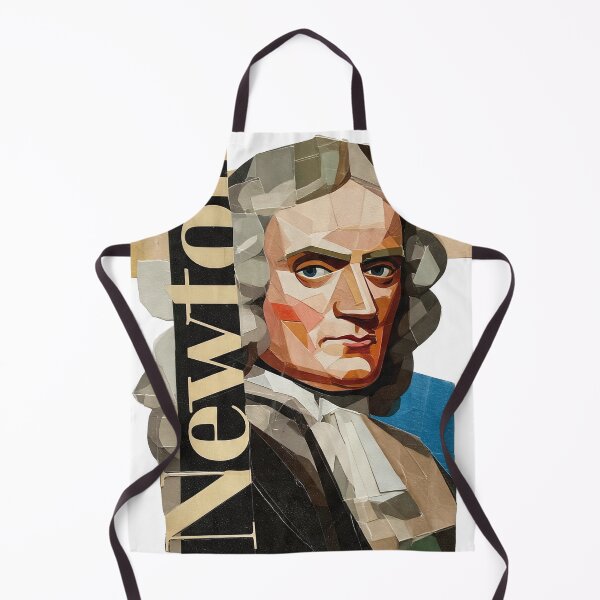 Item preview, Isaac Newton – Science Collage Portrait Art Print | Physics Gravity Mathematics Poster designed and sold by OzzFrequency.