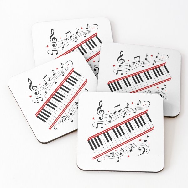 Item preview, Piano Keyboard Retro Music Teacher Recital Player Design designed and sold by FreshVibe Prints.
