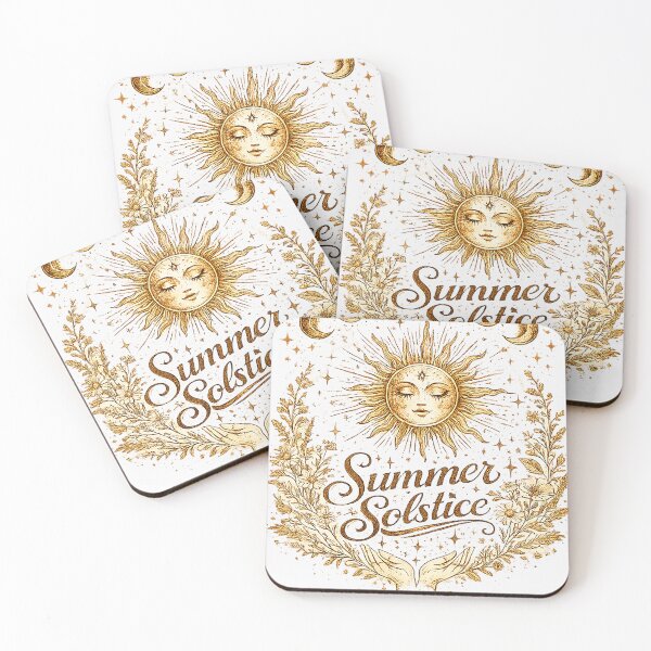 Item preview, Summer Solstice Celestial Sun Face Vintage Witchy Moon Phases Gift designed and sold by shemodas.