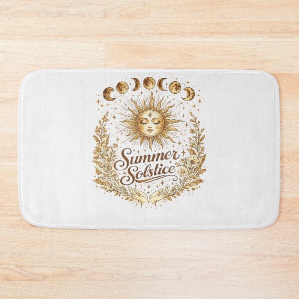 Item preview, Summer Solstice Celestial Sun Face Vintage Witchy Moon Phases Gift designed and sold by shemodas.