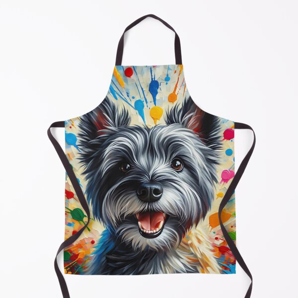 Item preview, Cairn Terrier Acrylic Art: Gray Cairn Lovers designed and sold by Puppy Puzzles Plus.