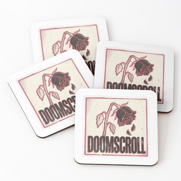 Item preview, Doomscroll Rose Sticker designed and sold by Imaginarium of Chaos falcon88 .
