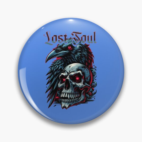 Item preview, Lost Soul Raven Skull designed and sold by WAKYSHOP.