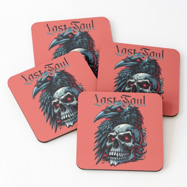Item preview, Lost Soul Raven Skull designed and sold by WAKYSHOP.