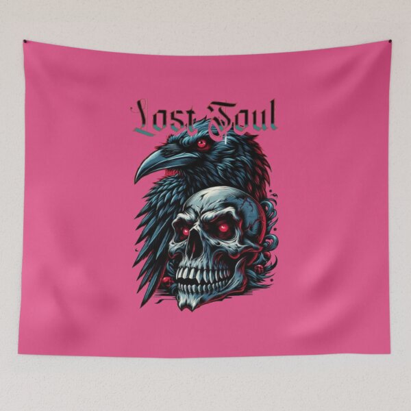 Item preview, Lost Soul Raven Skull designed and sold by WAKYSHOP.