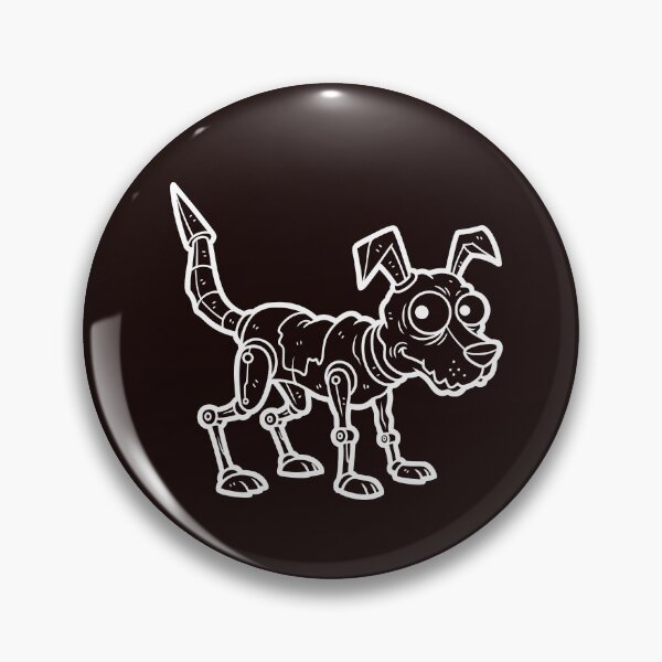 Item preview, Funny Robot Dog Cartoon Design designed and sold by ArtPer-design.