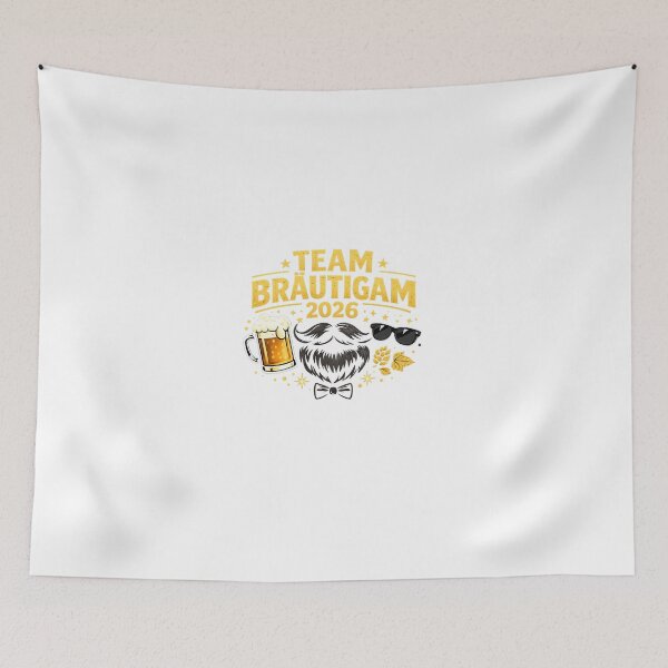 Item preview, Team Groom 2026 - Matte Gold Beer and Beard Edition designed and sold by PicParadiz.