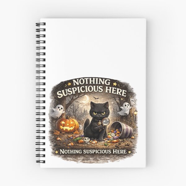 Item preview, Nothing  Here Funny Black Cat Halloween Design designed and sold by MotylekAnia.