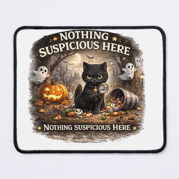 Item preview, Nothing  Here Funny Black Cat Halloween Design designed and sold by MotylekAnia.