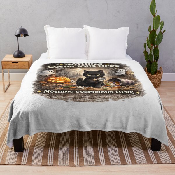 Item preview, Nothing  Here Funny Black Cat Halloween Design designed and sold by MotylekAnia.