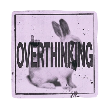 Artwork thumbnail, Overthinking Rabbit Sticker by Imaginarium of Chaos falcon88