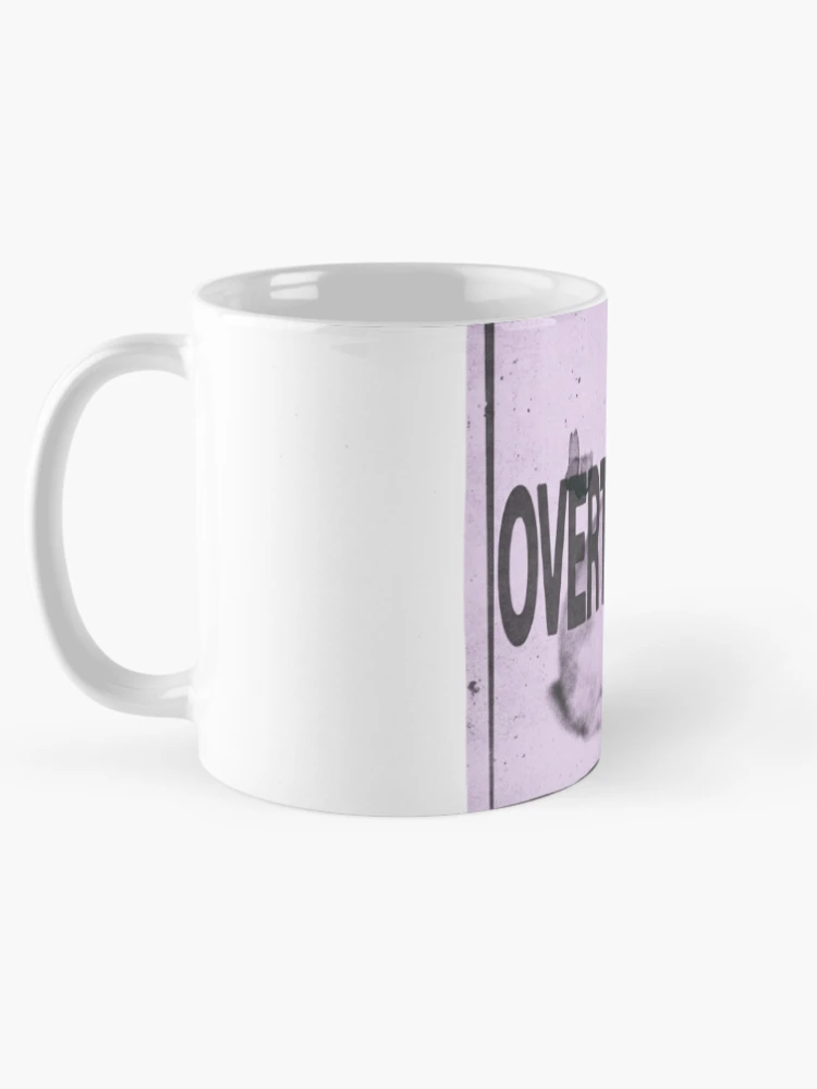 Thumbnail 5 of 6, Coffee Mug, Overthinking Rabbit Sticker designed and sold by Imaginarium of Chaos falcon88 .