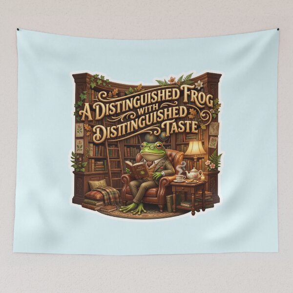 Item preview,  Title: Distinguished Frog With Distinguished Taste Books designed and sold by pradeepvisuals.