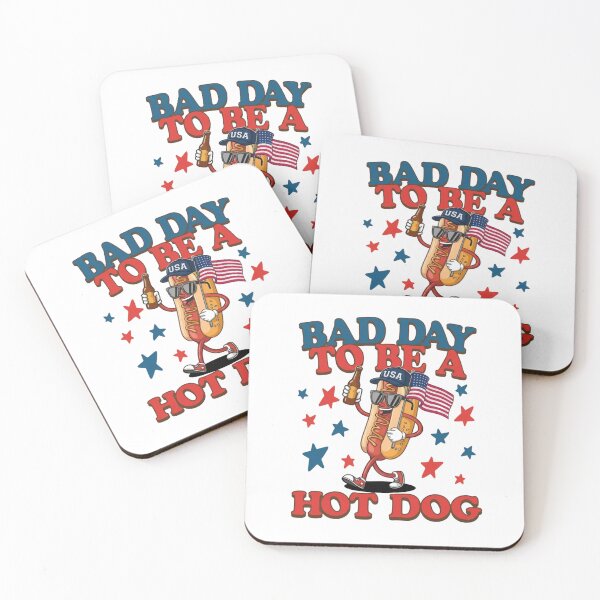 Item preview, Funny Hot Dog Beer Patriotic USA Summer Party designed and sold by HBDStudio.