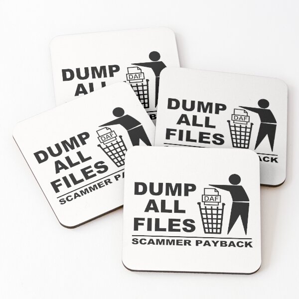 Item preview, Dump All Files; Scammer; PayBack; designed and sold by StickerApe.